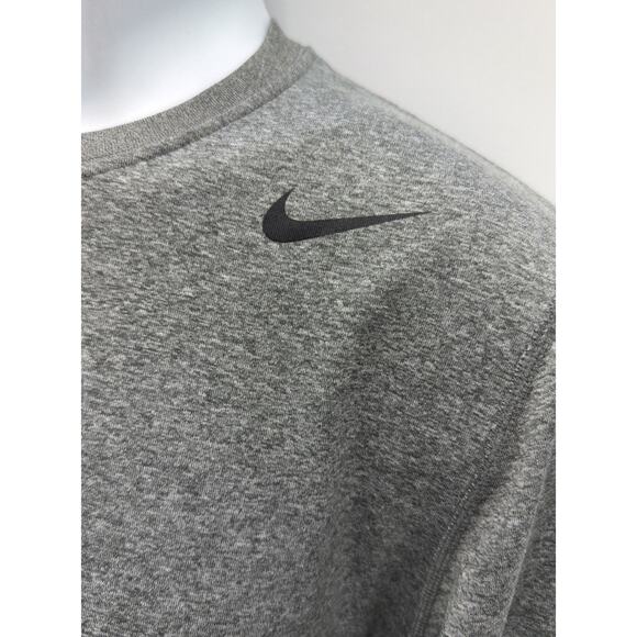 Mens Nike Legend Dri Fit Training Long Sleeve Shirt M Gray Running Gym Run - Picture 3 of 6